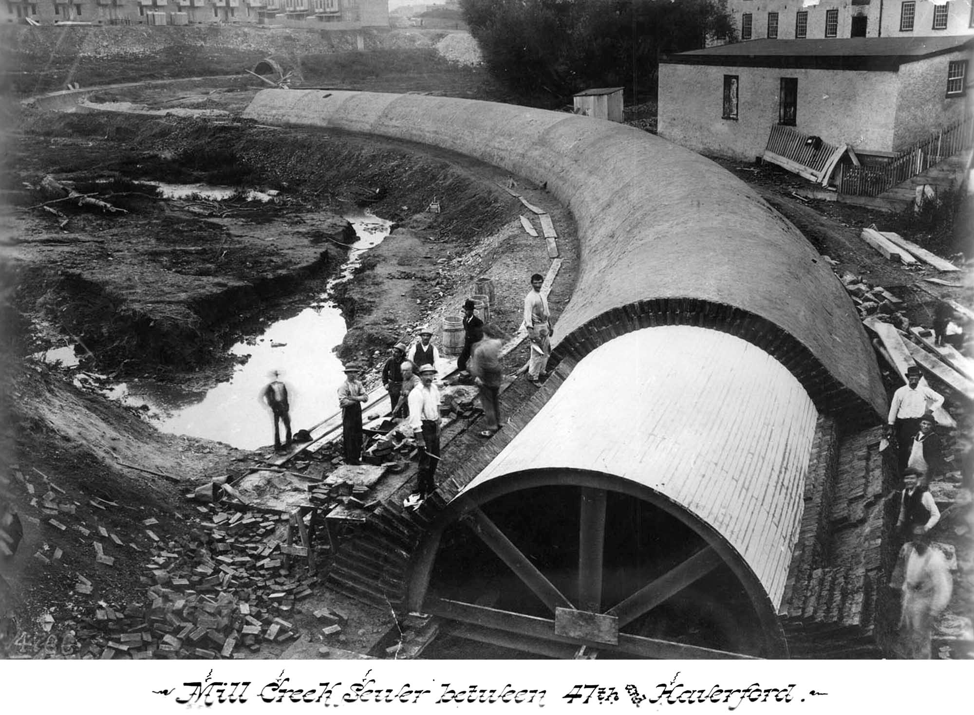 Esgoto de Mill Creek, CA (1883)